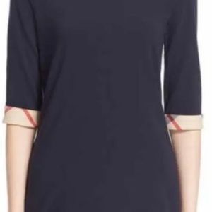 Burberry Brit Nova Check 3/4 sleeve shirt size XL Black-